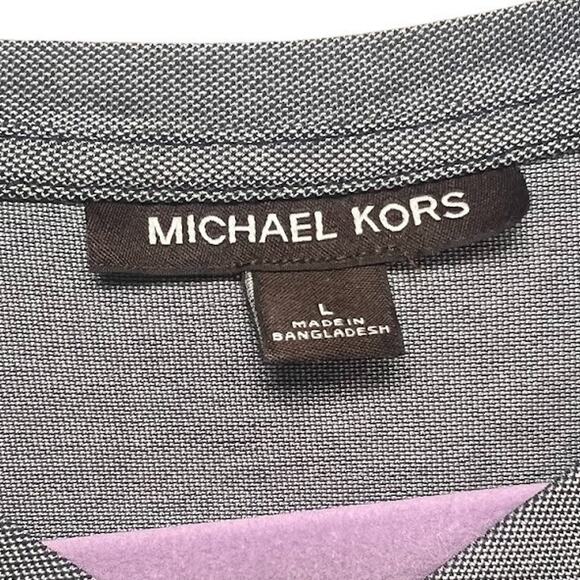 Michael Kors Men's Gray V-Neck Shirt / Size Large - Picture 4 of 5
